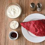 Рецепт мяса бефстроганов из говядины