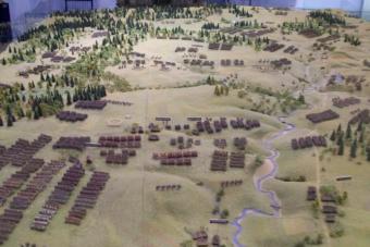 Pertempuran Borodino Tempat terjadinya Pertempuran Borodino di peta